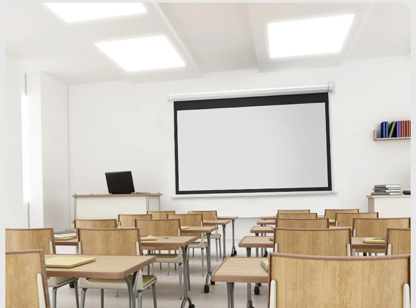 Crony Projection Wall  Screen 100 Inch 4:3 Anti-Light With  projector screen by manual Screen - Image 10