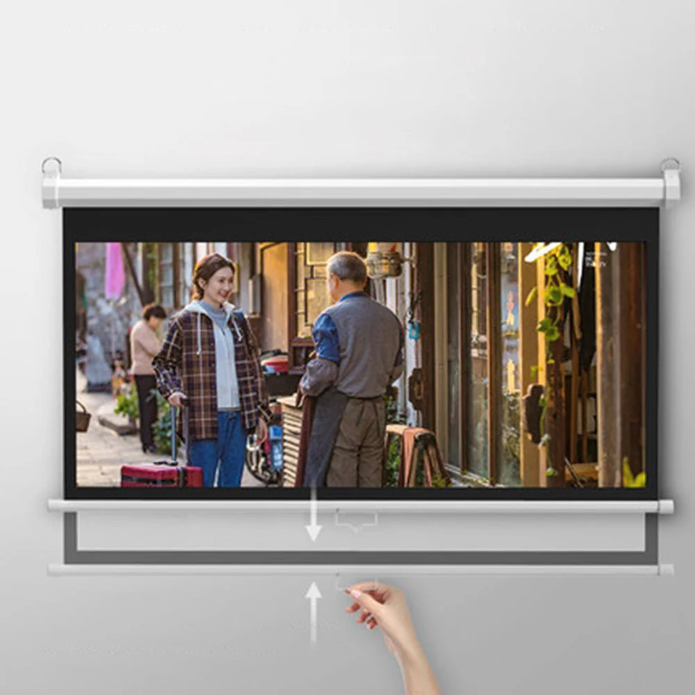 Crony Projection Wall  Screen 100 Inch 4:3 Anti-Light With  projector screen by manual Screen - Image 6