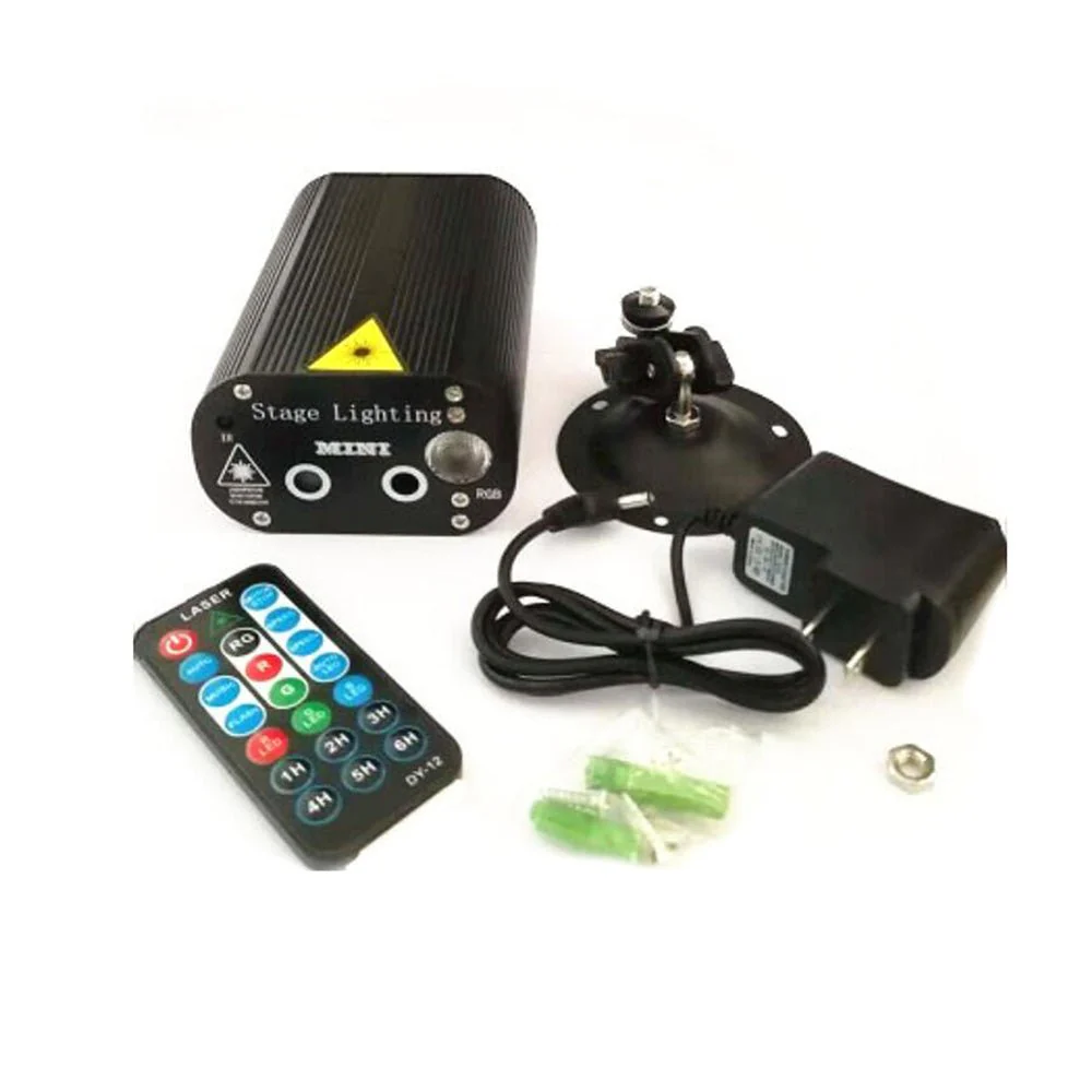 CRONY 12 patterned double holes Laser stage light Quality remote control mini stage light ,RGB laser stage light for party - Image 4