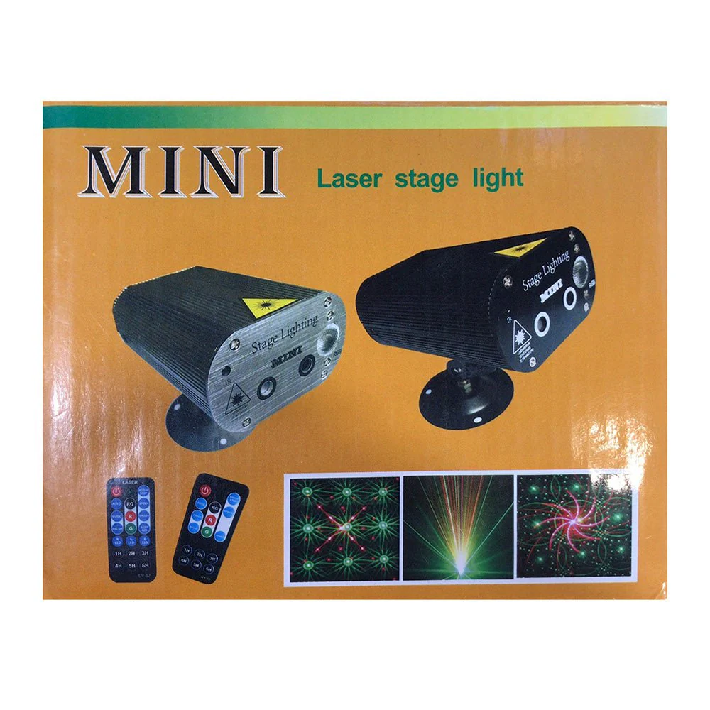 CRONY 12 patterned double holes Laser stage light Quality remote control mini stage light ,RGB laser stage light for party - Image 7