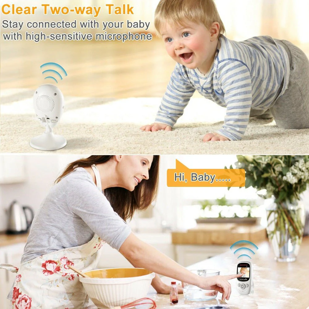 CRONY 2.4inch TFT LCD Baby Monitor Wireless Video Baby Monitor Camera - Image 6