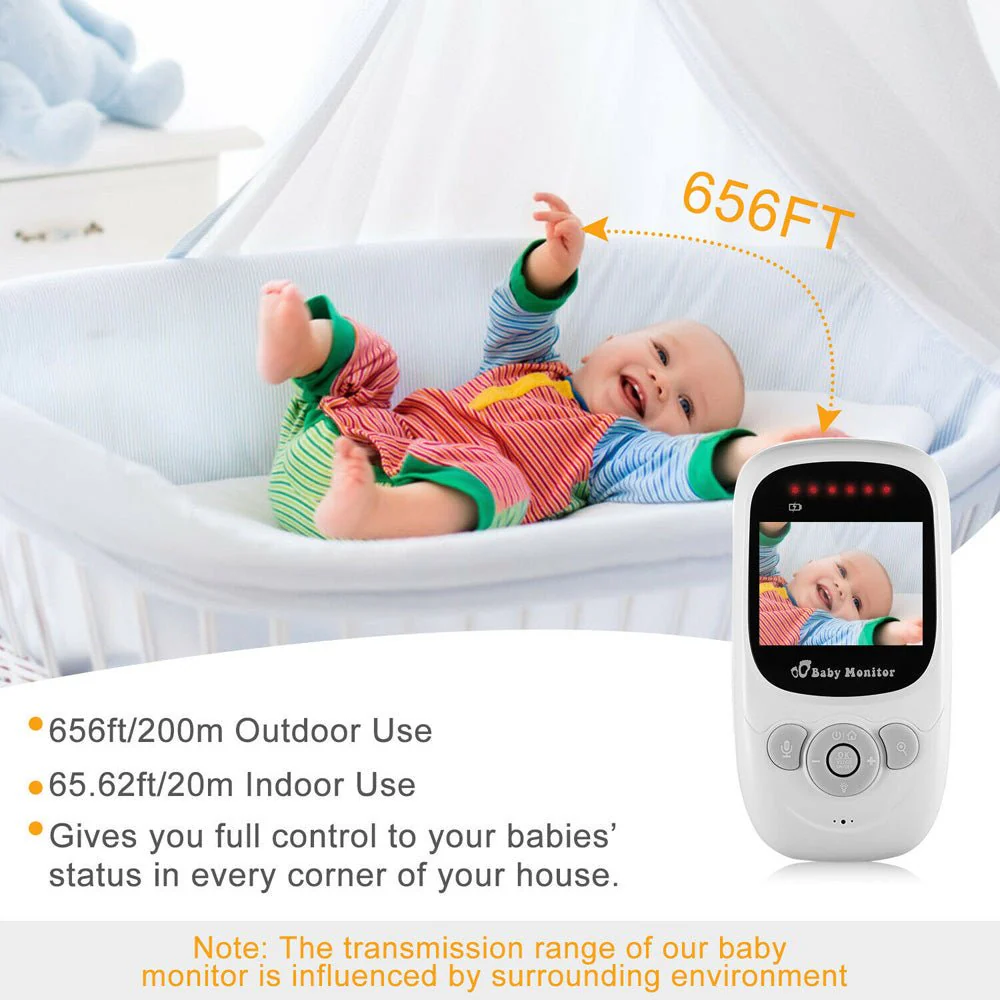 CRONY 2.4inch TFT LCD Baby Monitor Wireless Video Baby Monitor Camera - Image 7