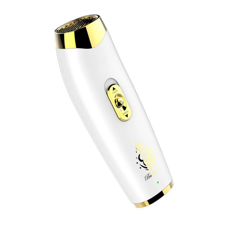 B11 upright hand-held Bukhoor  Aromatherapy Portable Arabic Electric Bakhoor Incense Burner | White+Golden - Image 12