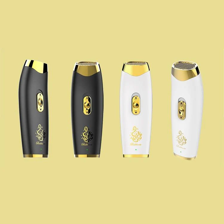 B11 upright hand-held Bukhoor  Aromatherapy Portable Arabic Electric Bakhoor Incense Burner | White+Golden - Image 8