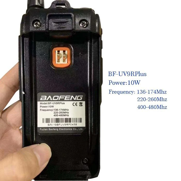 Baofeng 10W UV-9R Walkie Talkie Radio Handheld 8-15km IP67 Portable Radio Dust Cold Waterproof Radio - Image 3
