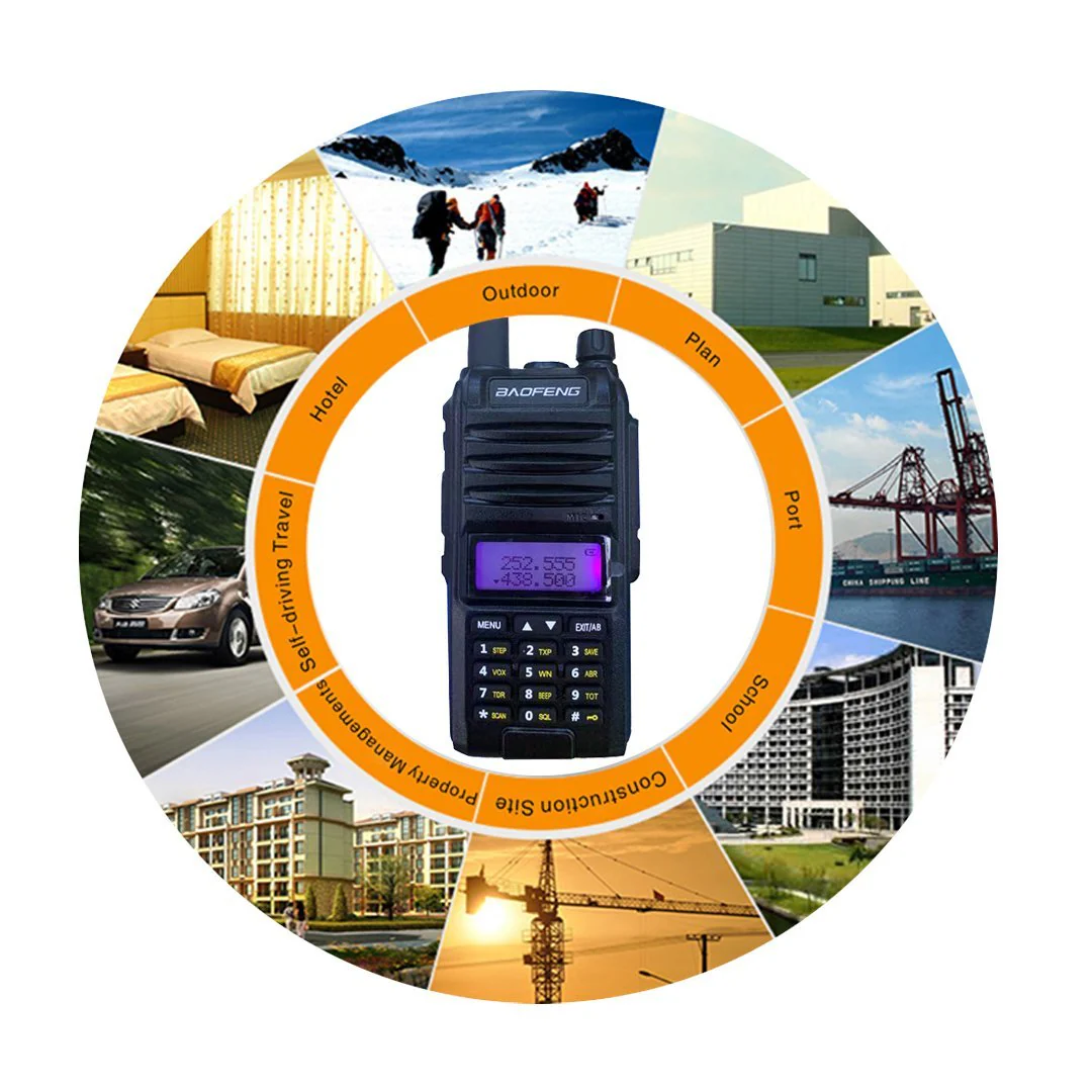 Baofeng 10W UV-9R Walkie Talkie Radio Handheld 8-15km IP67 Portable Radio Dust Cold Waterproof Radio - Image 4