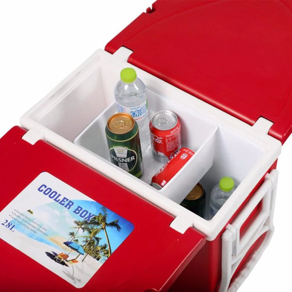 28L Two-Chair Plastic Incubator With Desk And Chair Picnic Table with food incubator storage Blue - Image 9