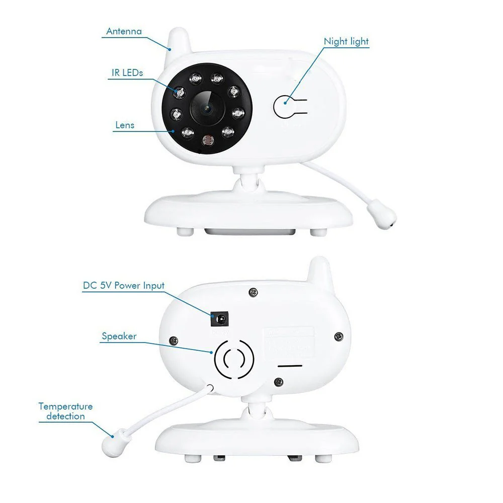 3.5inch TFT LCD Baby Monitor Wireless TFT LCD Video with Night Vision - Image 5