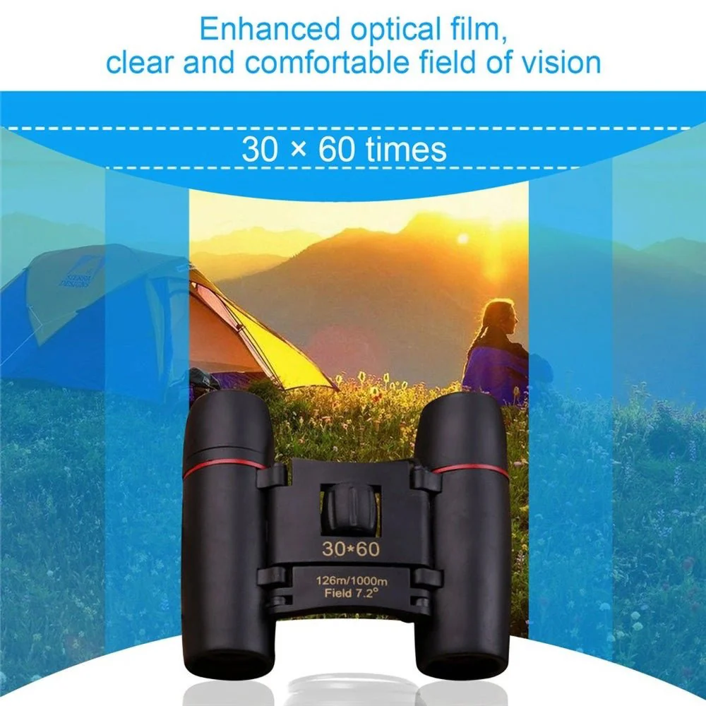 CRONY Binocular 30*60 Binocular 30x60 day and night camping travel vision spotting scope optical folding HD binoculars - Image 5