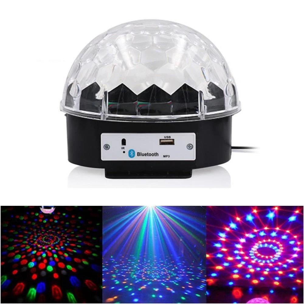 3C magic ball with BT music Party Light With Bluetooth Crystal Disco Ball Multicolour