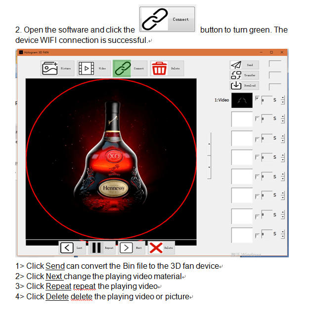 CRONY 3D AD 30CM Hologram Advertising WIFI+APP Advertising LED display Holographic Imaging Naked Eye Fan - Image 6