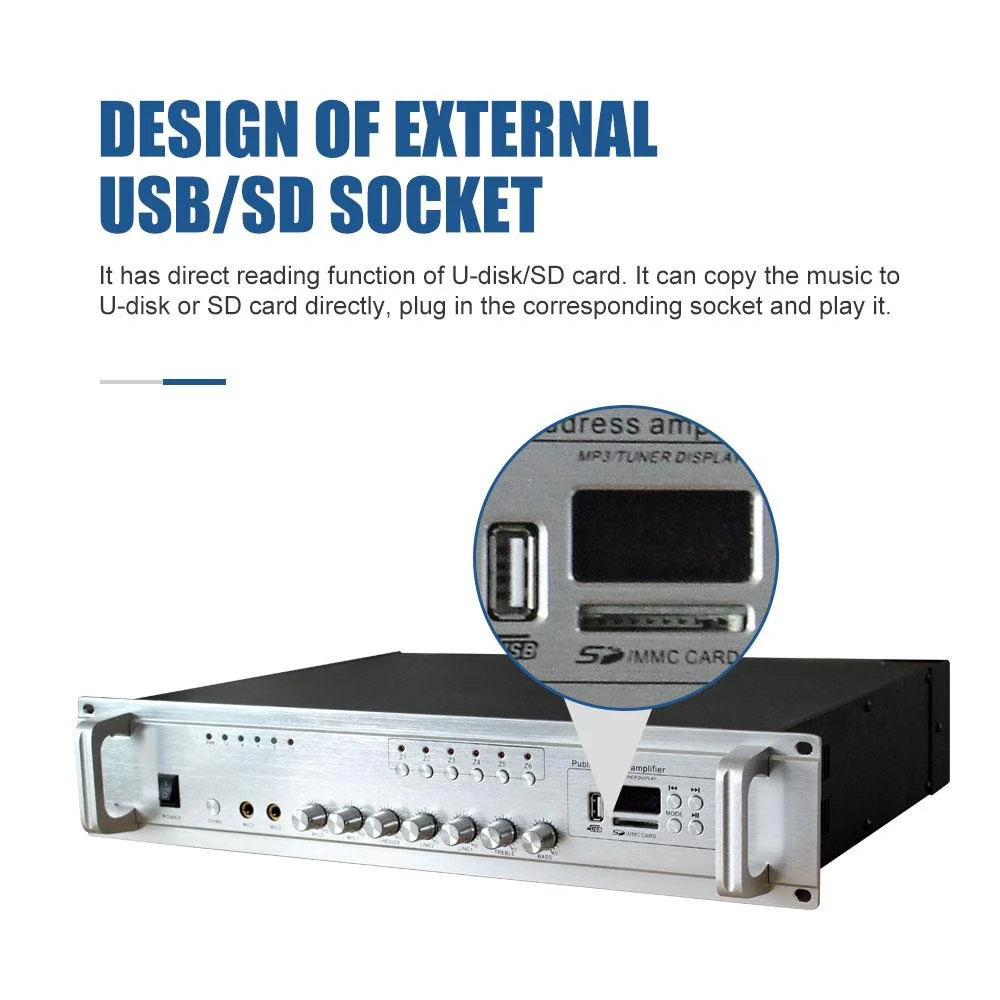 CRONY USB-60W Public Address System  Broadcast Amplifier Host - Image 3