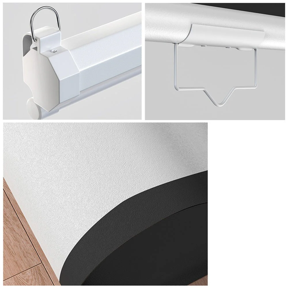 CRONY 72 Inch 4:3 Anti-Light Projection Screen Widescreen Projector Manual Pull Down Projection Screen - Image 9