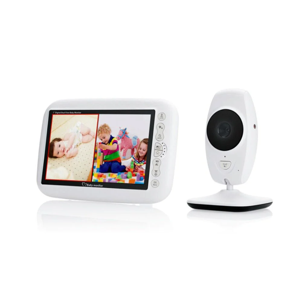 7inch TFT LCD Baby Monitor Infrared Night Vision IR LED Temperature Detection Two Way Talk Baby Camera