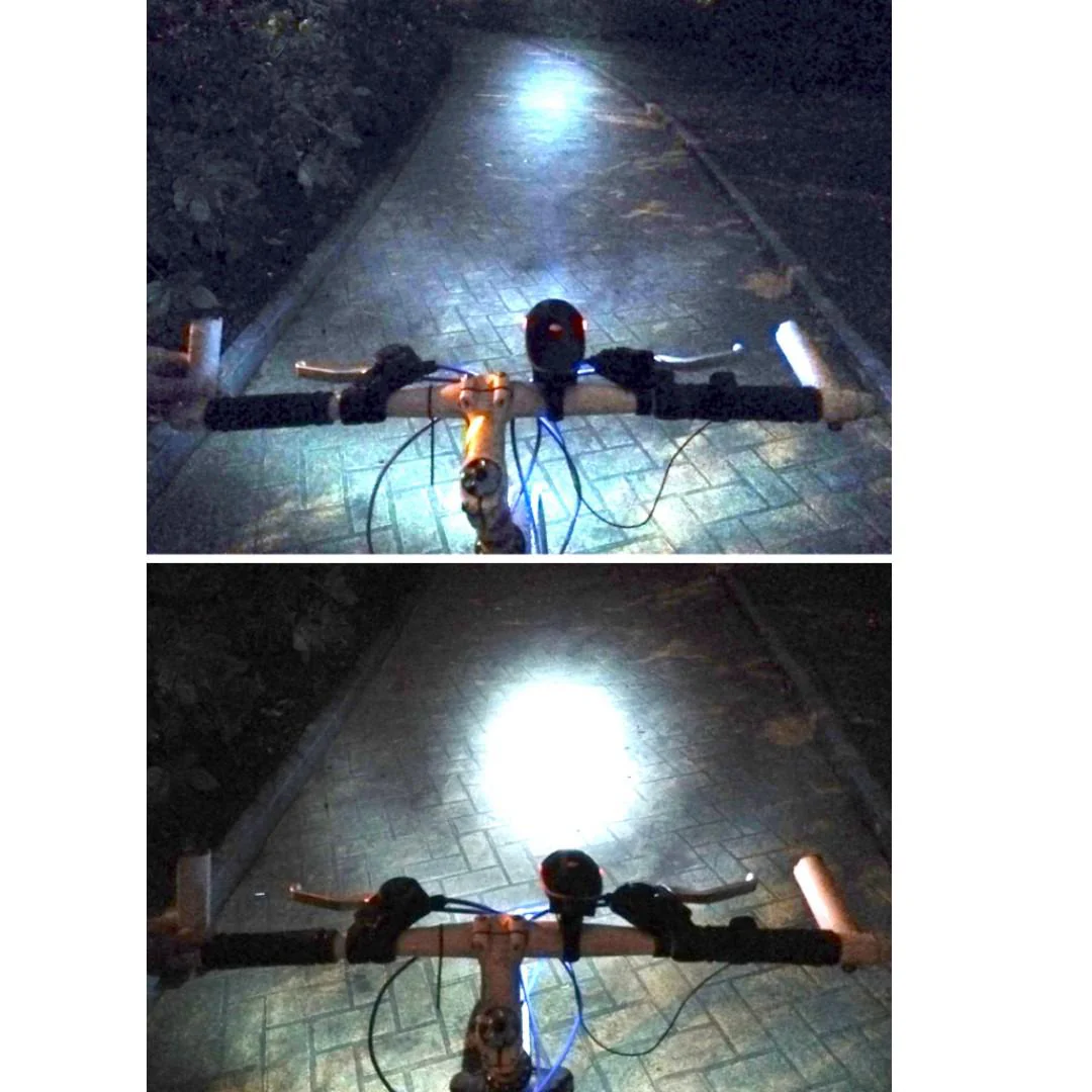 CRONY Accessories Scooter lamp + horn Bicycle e-Scooter LED Head Light Super Horn Electronic Bell Lamp Water Resistant - Image 4