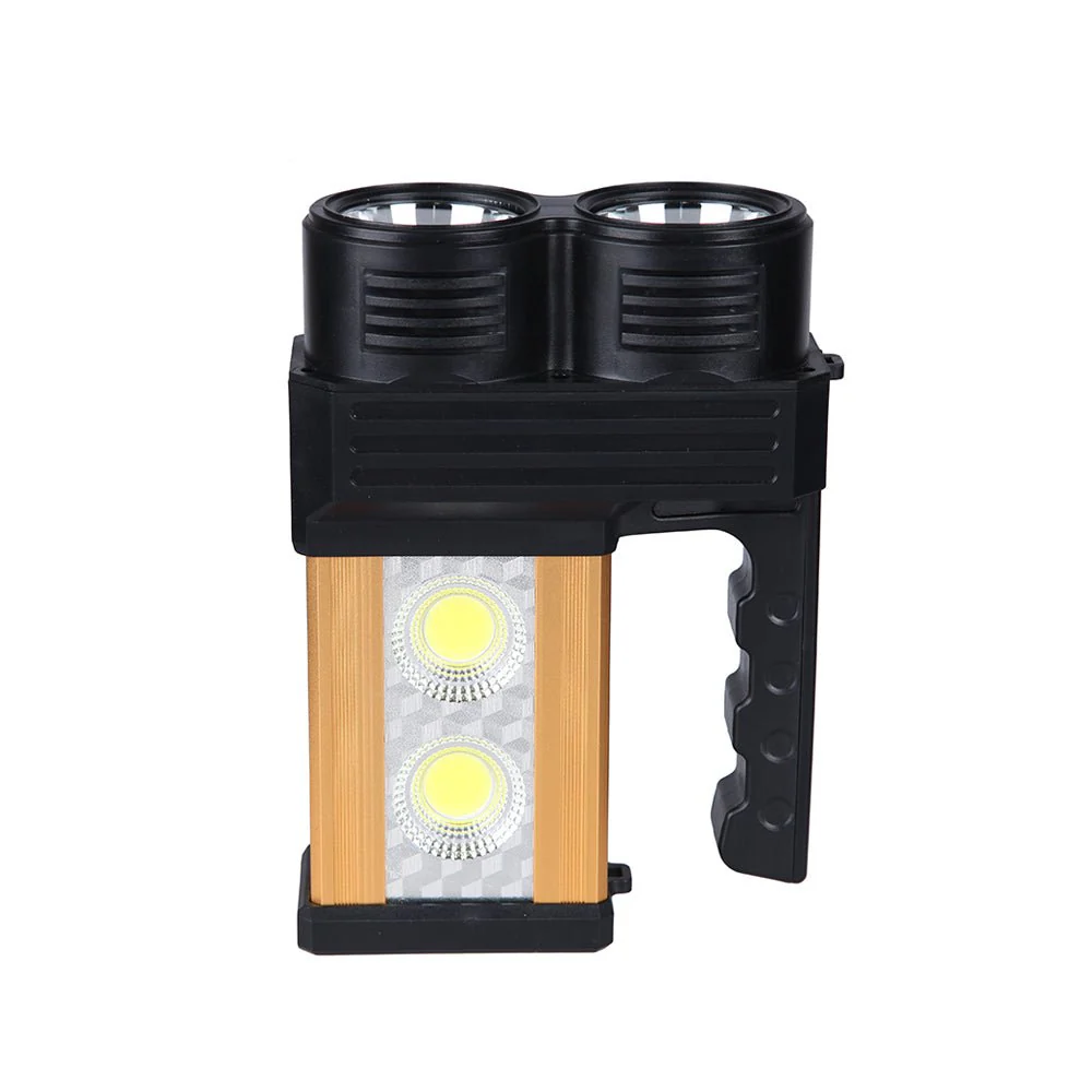 AT-298 solar power system Torcia Lampada A Led Ricaricabile Emergenza 10w 200 Metri Usb Luce Gialla Bianca - Image 3