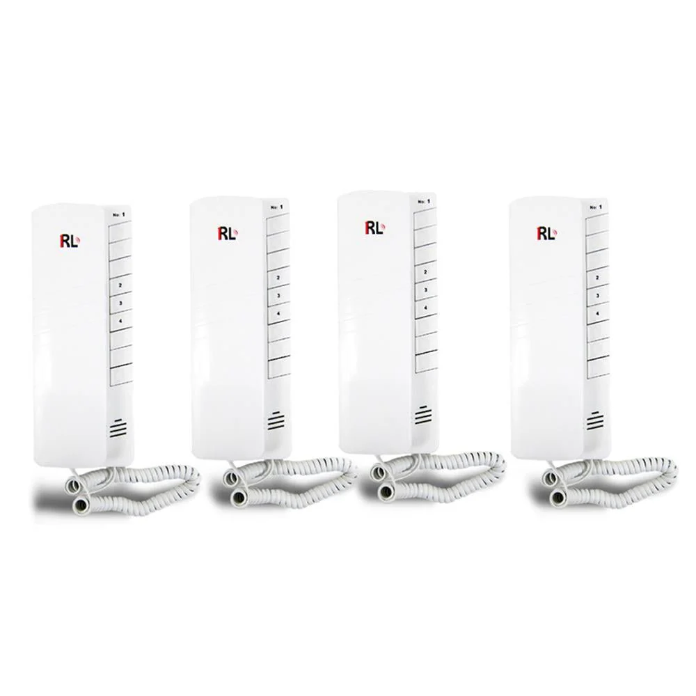Crony 4-Way Intercom Audio Doorphone Loudly Clear Voice Doorbell Kit Easy to Install -RL-0004