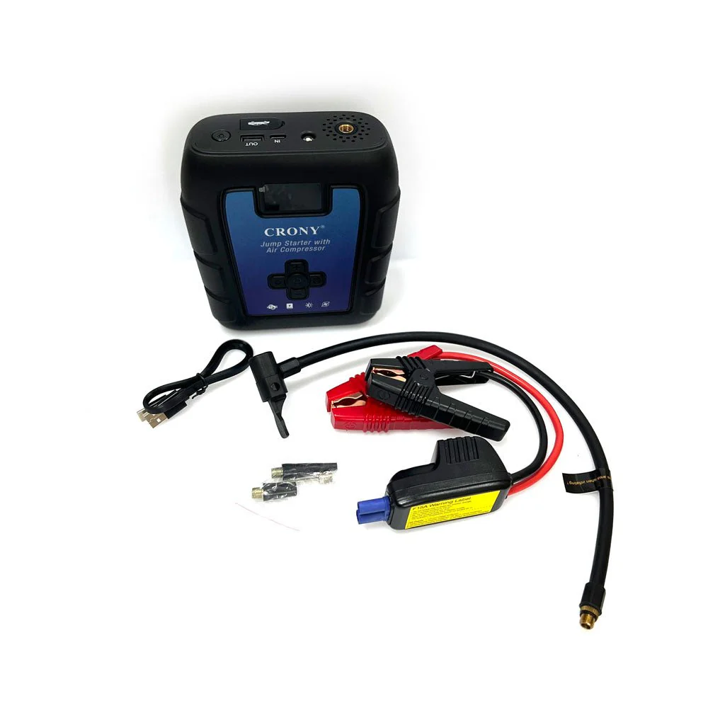 CRONY B03 Jumper Starter Car Charger jump Starter & Wireless Inflator Pump - Image 5