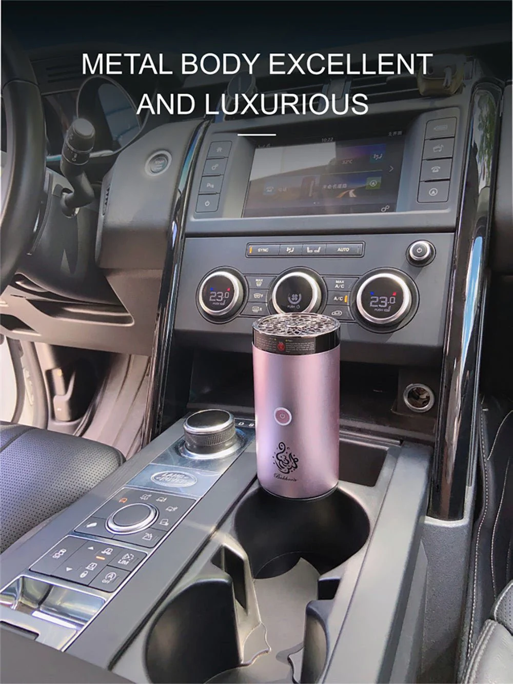 Crony B50 Car Bukhoor Usb Type-C Power Bakhoor Rechargeable | Rose gold - Image 4