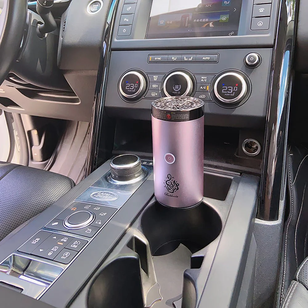 Crony B50 Car Bukhoor Usb Type-C Power Bakhoor Rechargeable | Rose gold - Image 5