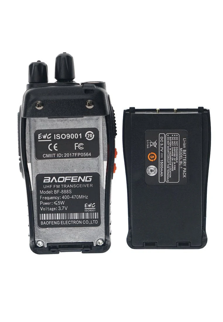 Baofeng 5W BF-888S  2 Pcs Walkie Talkies  Dual-frequency 2-4 KM - Image 4