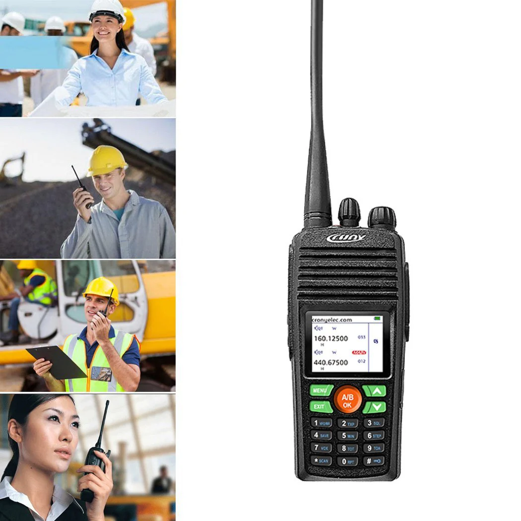 CRONY 10W DT-8188 UHF Double Segment Color screen Professional Walkie Talkies 8-15 KM - Image 2