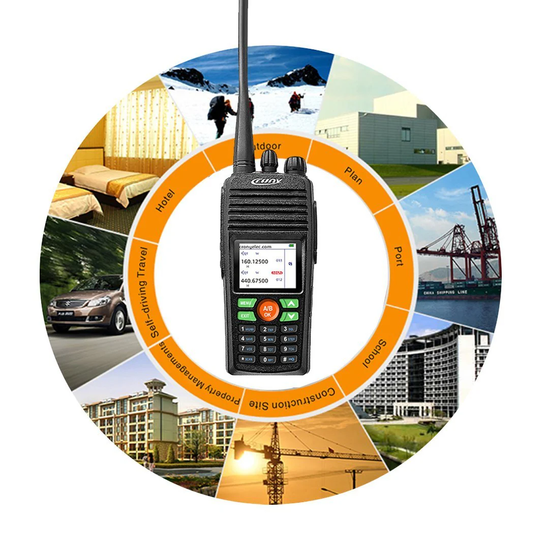 CRONY 10W DT-8188 UHF Double Segment Color screen Professional Walkie Talkies 8-15 KM - Image 3