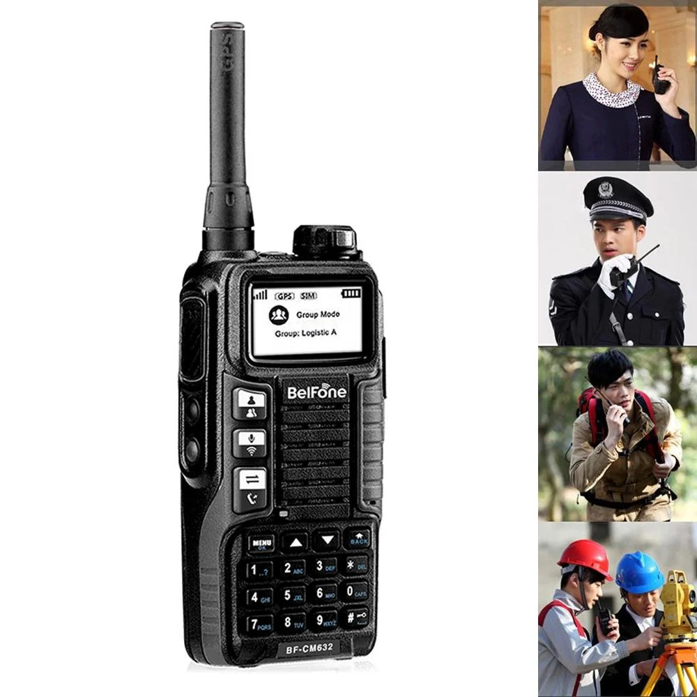 Belfone BF-CM632 public network walkie-talkie two way radio gsm transceiver gps 1000 KM -Black - Image 3