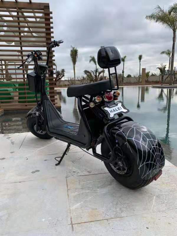 CRONY Big Harley BTSpeaker tyre Double Seat 2 wheel Electric motorcycle | Yellow - Image 5