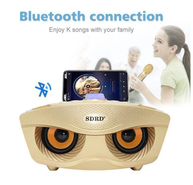 SD306 BT Speaker | Strange Designs Give 2 Microphones- Gold - Image 2