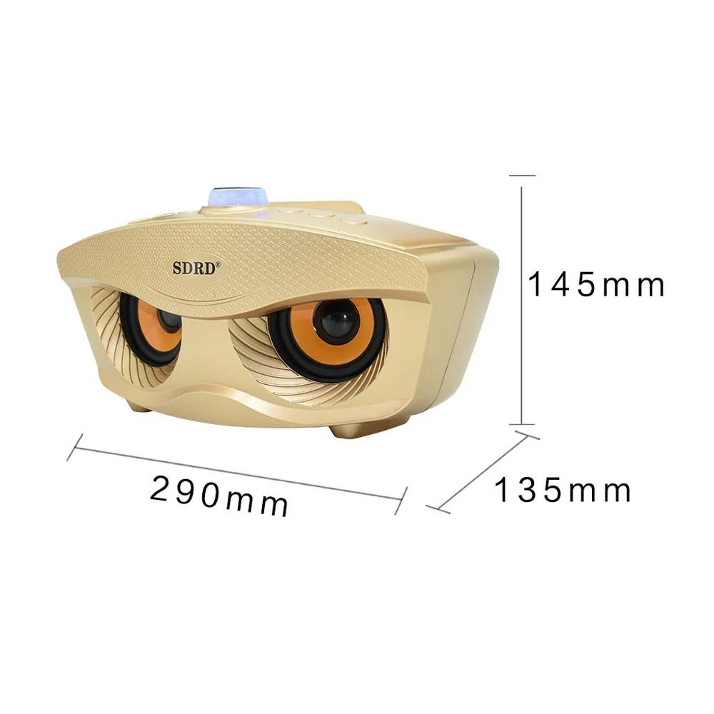SD306 BT Speaker | Strange Designs Give 2 Microphones- Gold - Image 6