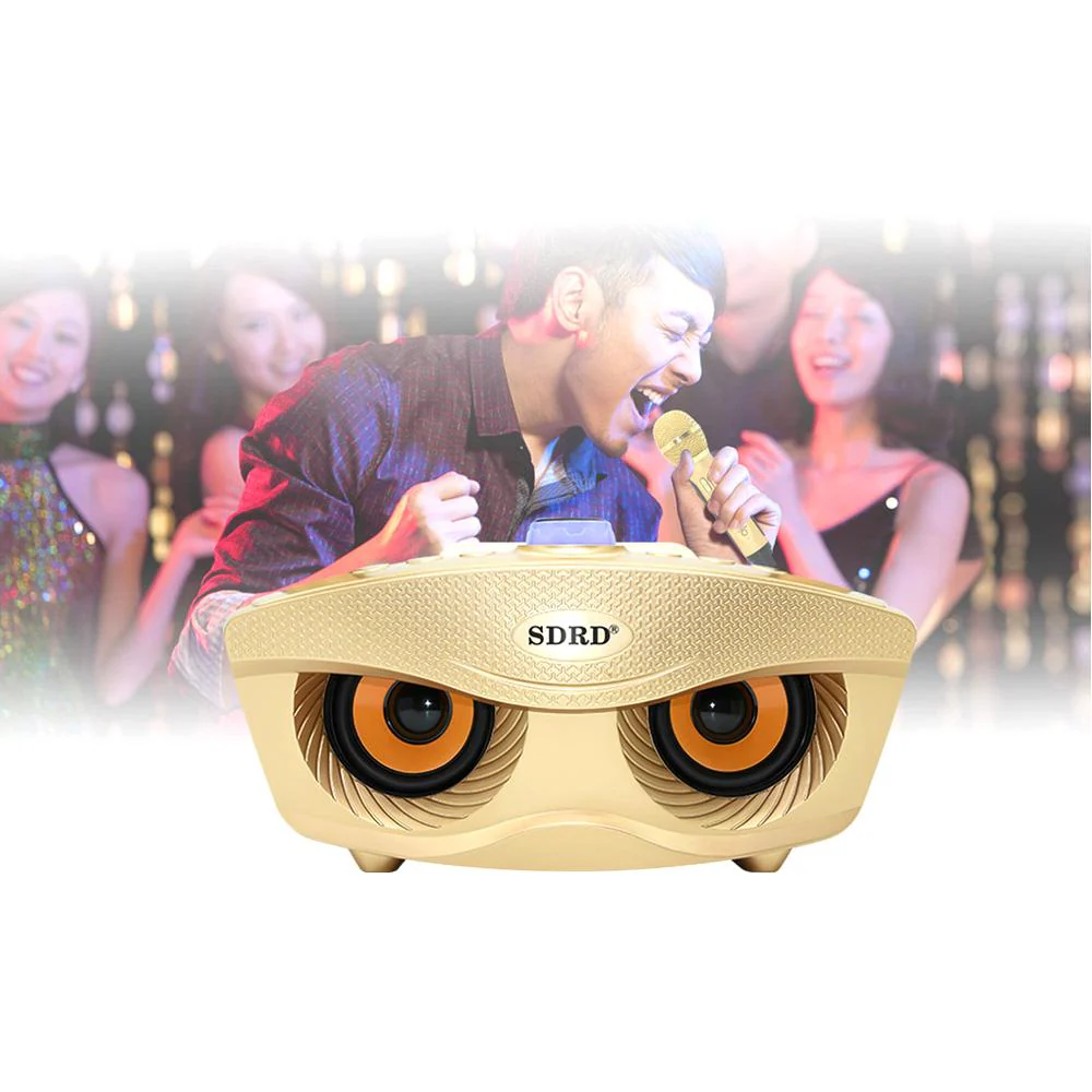 SD306 BT Speaker | Strange Designs Give 2 Microphones- Gold - Image 7
