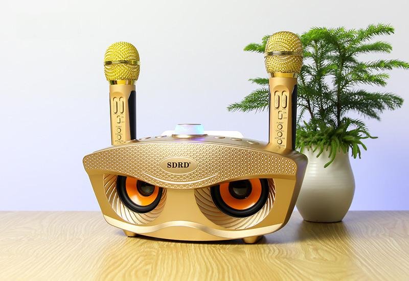 SD306 BT Speaker | Strange Designs Give 2 Microphones- Gold - Image 8