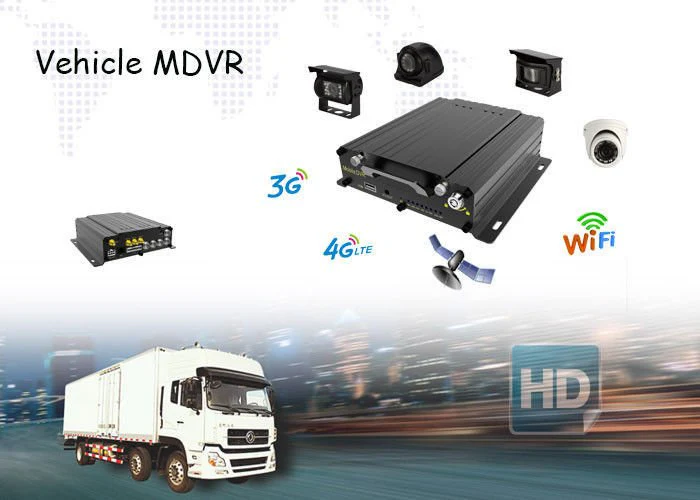 C-1004 LCD DVR KIT For Car 4 Channel H.264 2.0MP 1080P AHD Mobile Vehicle Car DVR MDVR Video Recorder Kit - Image 3