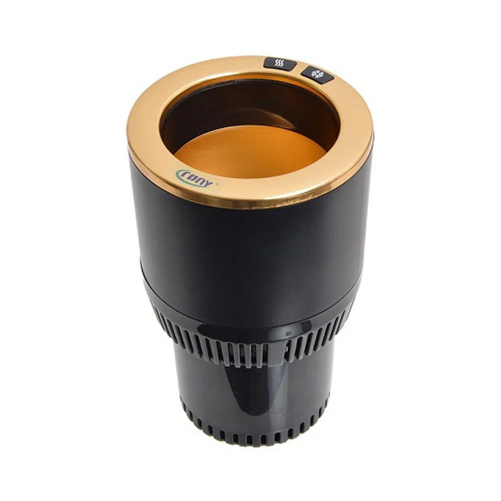 CRONY PT-C301 BG Vehicle Heat and Cold Car cup holder cooling & warming auto cup | Golden
