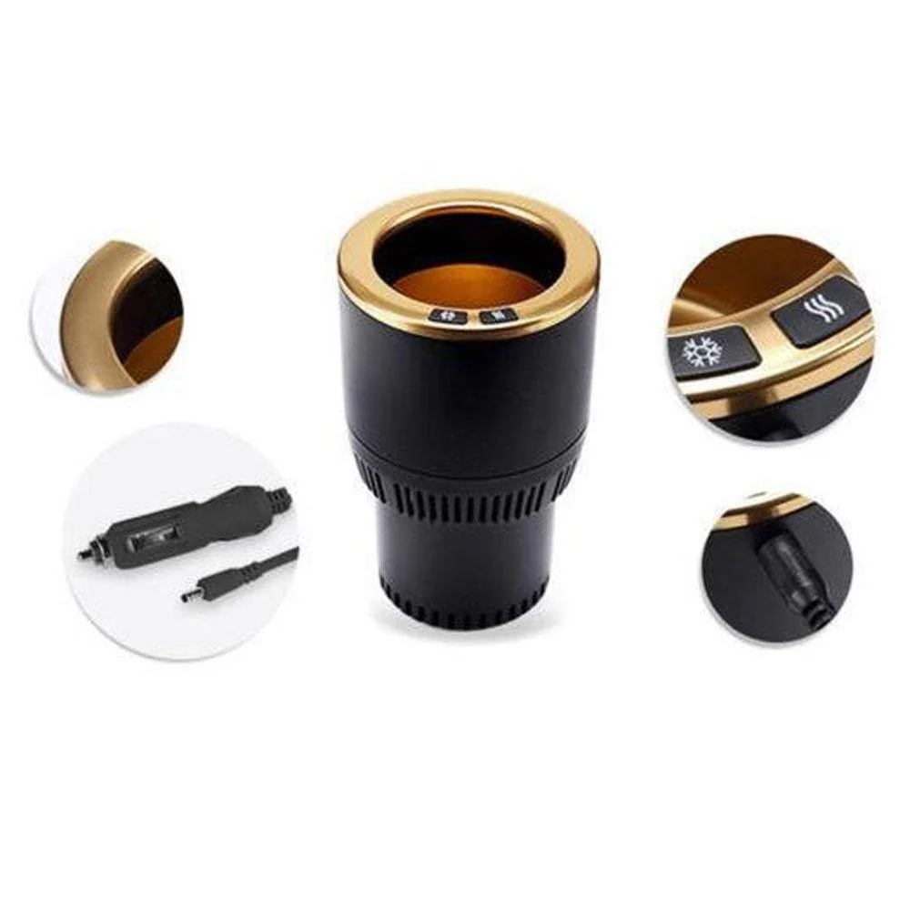 CRONY PT-C301 BG Vehicle Heat and Cold Car cup holder cooling & warming auto cup | Golden - Image 5