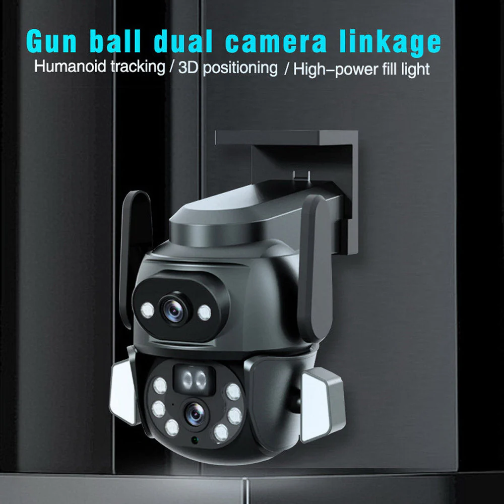 CG-Q821A WIFI-4MP carecamPro APP Dual gun-ball linkage Camer - Image 4