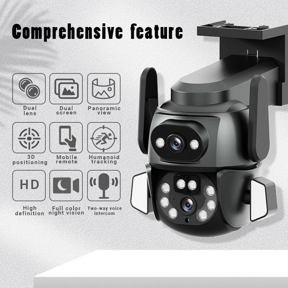 CG-Q821A WIFI-4MP carecamPro APP Dual gun-ball linkage Camer - Image 7
