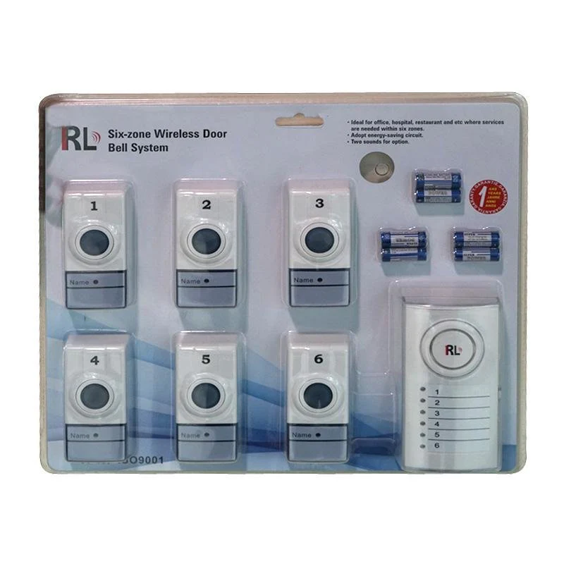 RL-05060 doorbell 6in1 doorbell The Six Zone Wireless Door Bell with Patented Power-Saving Technology - Image 2