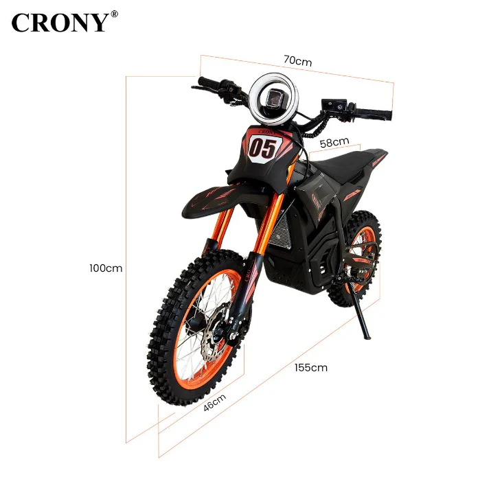 CRONY-01 2500W 48V 24A High configuration E-Dirt Bike Off Road E Bike Scooter - Image 4