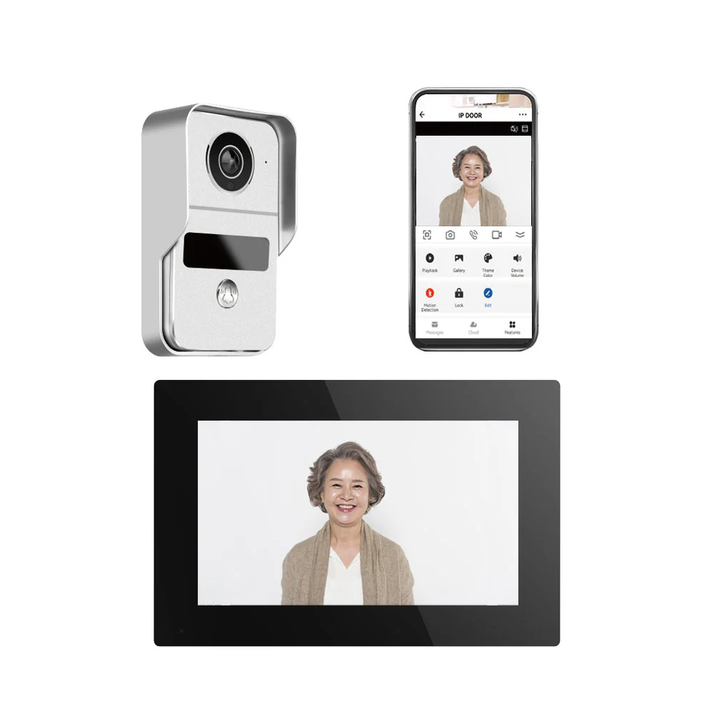 CRONY 10-inch HD IP Video doorphone touch indoor monitor wifi video door phone intercom system