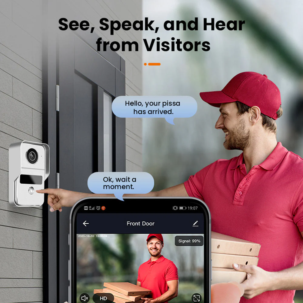 CRONY 10-inch HD IP Video doorphone touch indoor monitor wifi video door phone intercom system - Image 3