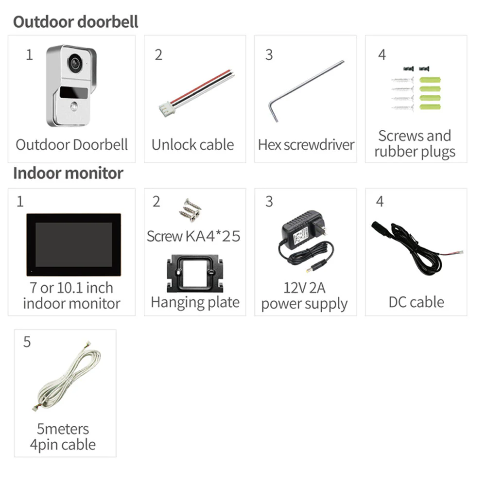 CRONY 10-inch HD IP Video doorphone touch indoor monitor wifi video door phone intercom system - Image 9