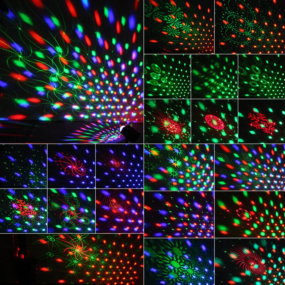 CRONY 16 patterns led laser magic ball light RGB DJ Disco projector with remote control indoor party laser light - Image 4