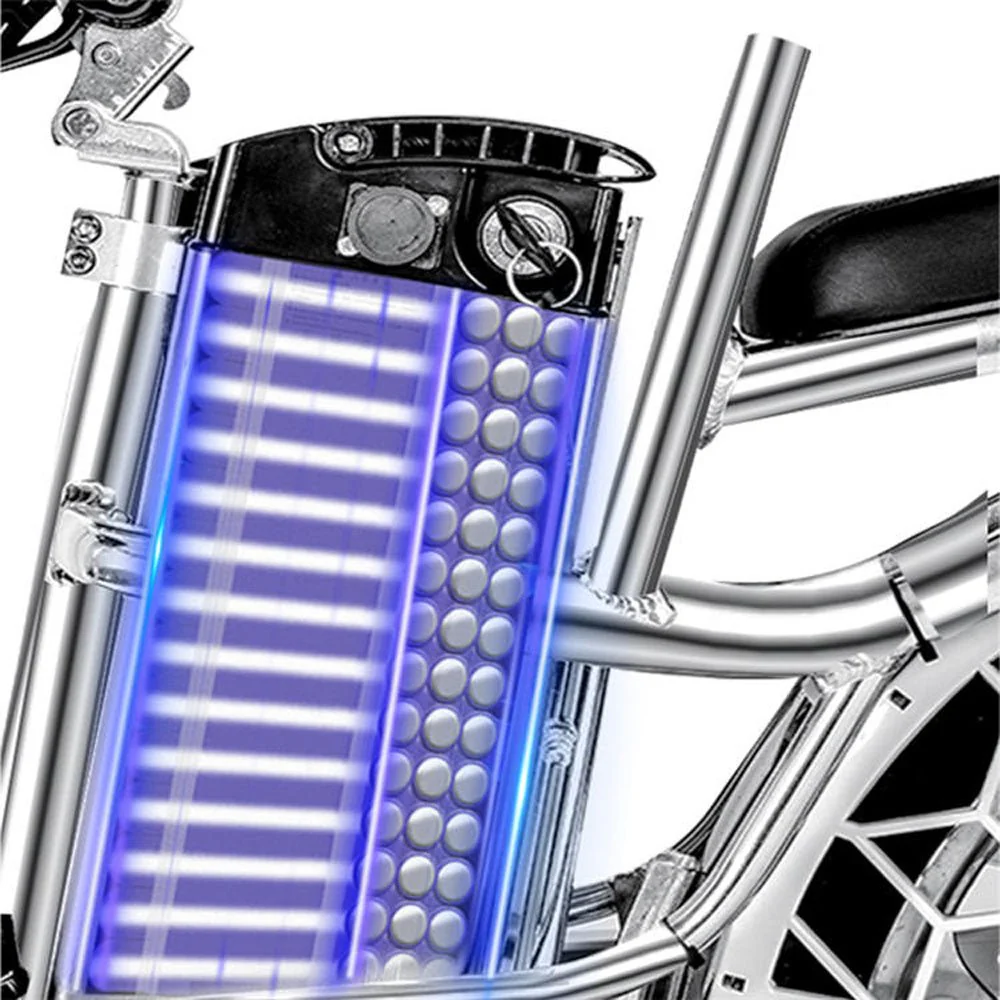 CRONY 20 Inch Ilan Princess Electric Car 350w 48v mid drive city electric bike removable lithium battery bicycle - Image 3