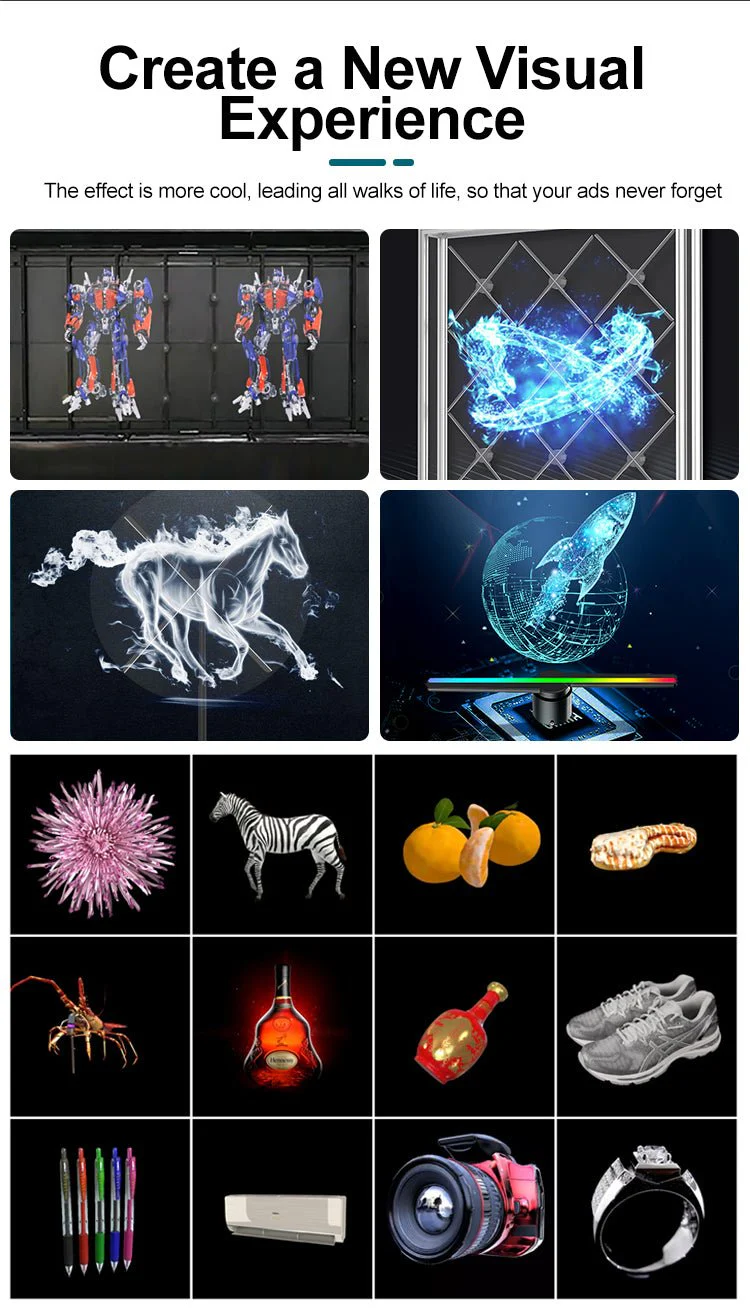CRONY 3D Hologram Advertising 65cm Fan Screen with Stitching WiFi APP Control 3D holographic Fan 3D Advertising LED display Can be combined - Image 13