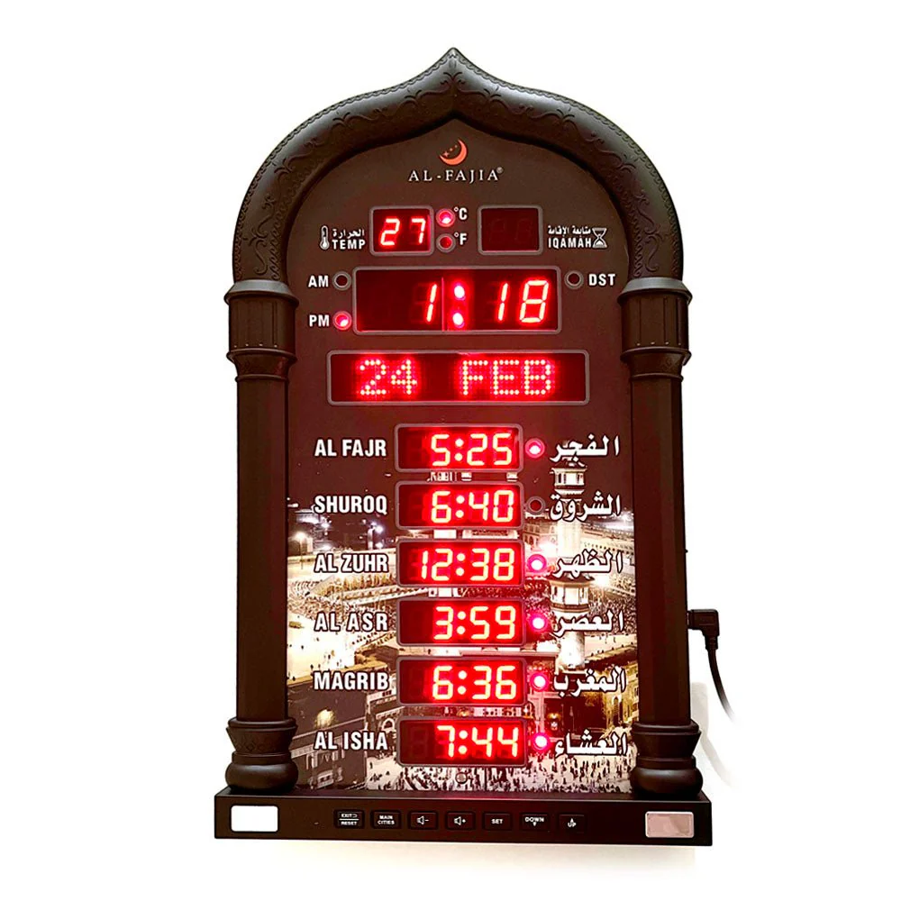CRONY 4008PRO AZAN Clock AL-HARAMEEN Azan Clock Led Prayer Clock Wall Clock Read Home Office Mosque Digital Azan Clock - Image 13