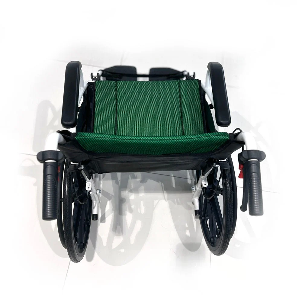 CRONY 6012-20 Hand-pushed Collapsible wheelchair With toilet Convenient four-brake folding Wheelchairs - Image 3