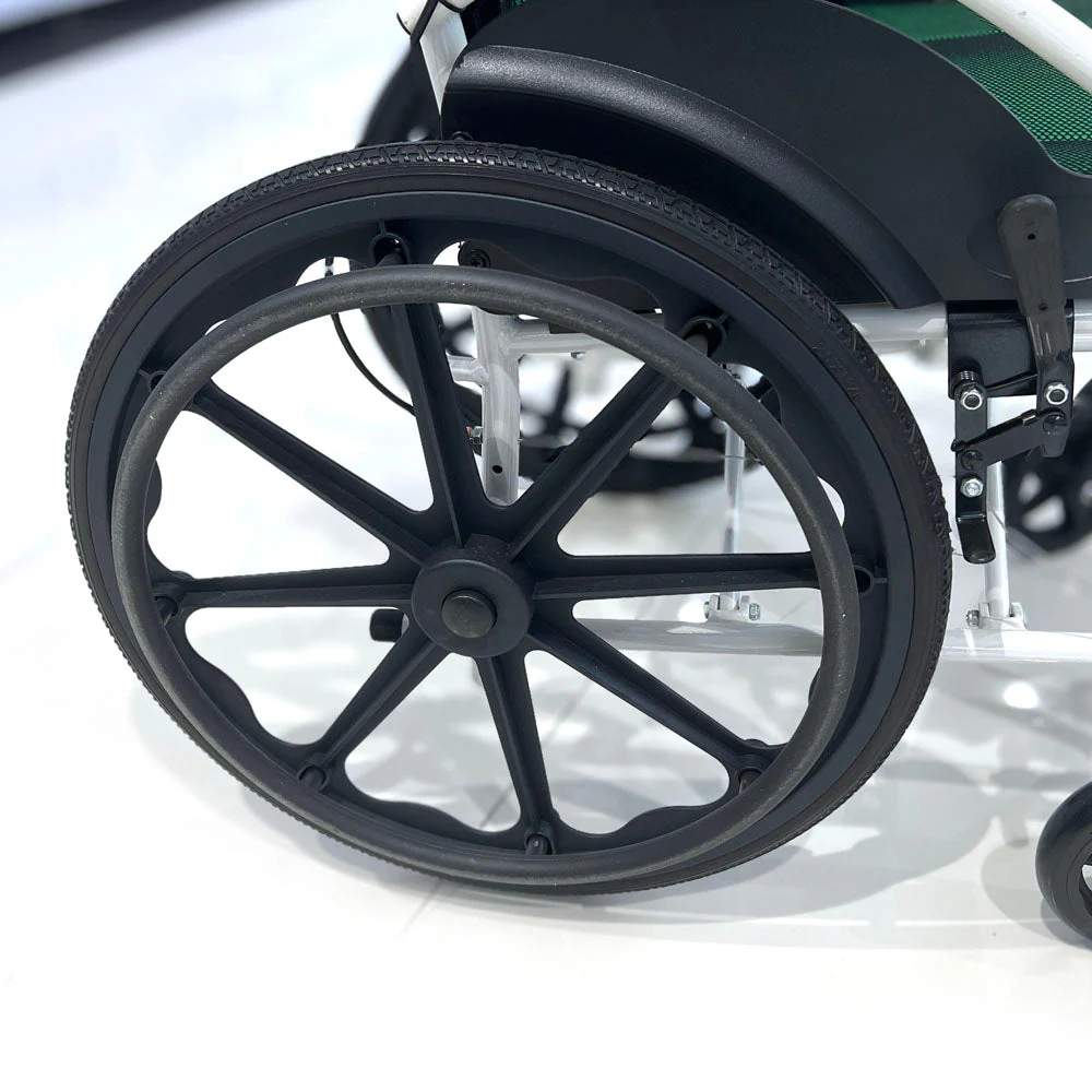 CRONY 6012-20 Hand-pushed Collapsible wheelchair With toilet Convenient four-brake folding Wheelchairs - Image 5