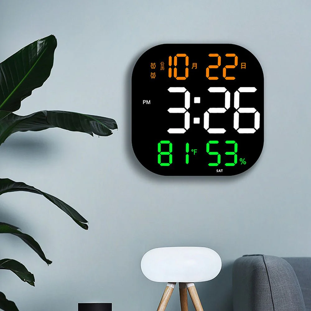 CRONY 6632 Living room countdown timer gym wall clock led acrylic decoration creative large electronic clock wall hanging - Image 3